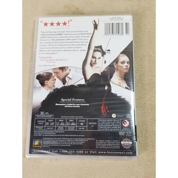 DVD Black Swan Natalie Portman Widescreen New Sealed Collectible - Picture 4 of 8
